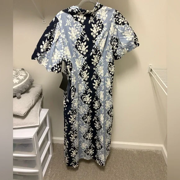 blue fog delaney dress Tuckernuck Blue Fog Velvet Lace Delaney Dress Blue Fog / XXS